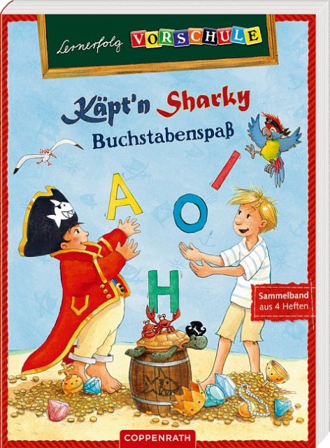 Käpt'n Sharky - Buchstabenspaß (Lernerfolg Vorschule), Sammelband aus 4 Heften, Neuware