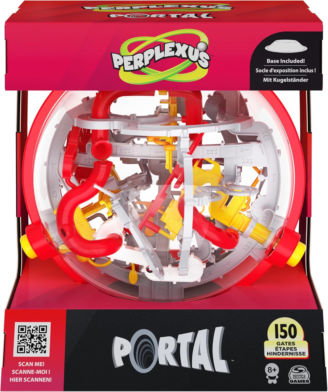 Spin Master Games Perplexus Portal, 3D-Kugellabyrinth mit 150 Hindernissen - und 50+ trickreichen Portal-Passagen - ab 8 Jahren, Neuware