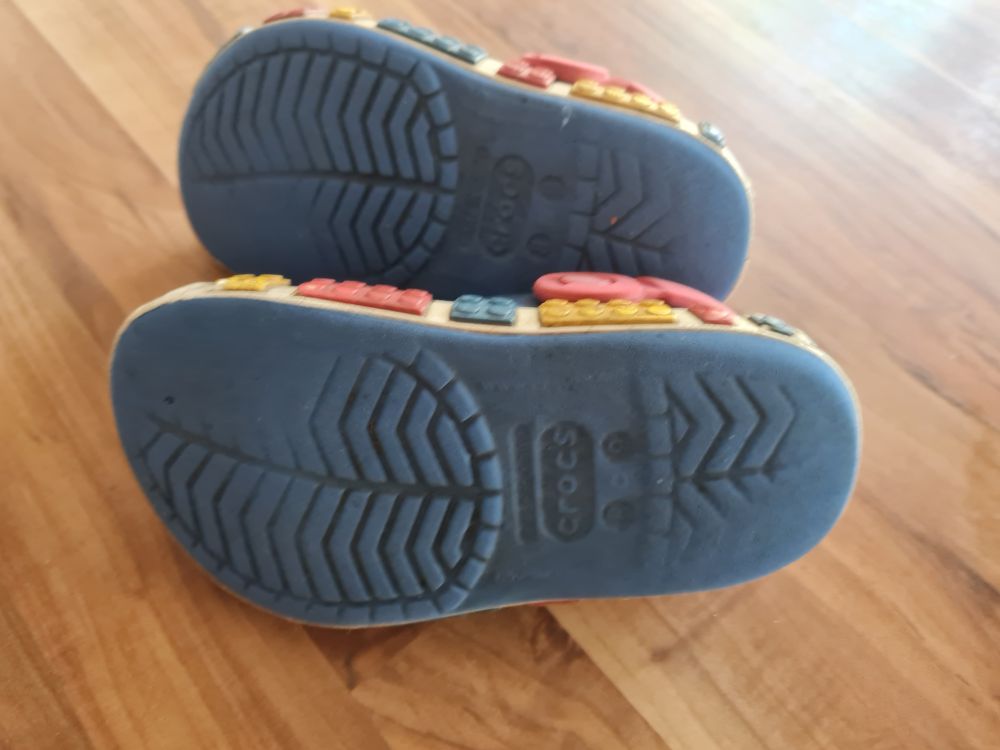 Crocs "LEGO-Edition", blau, Gr. C8/9 (Gr. 24/25), Secondhand