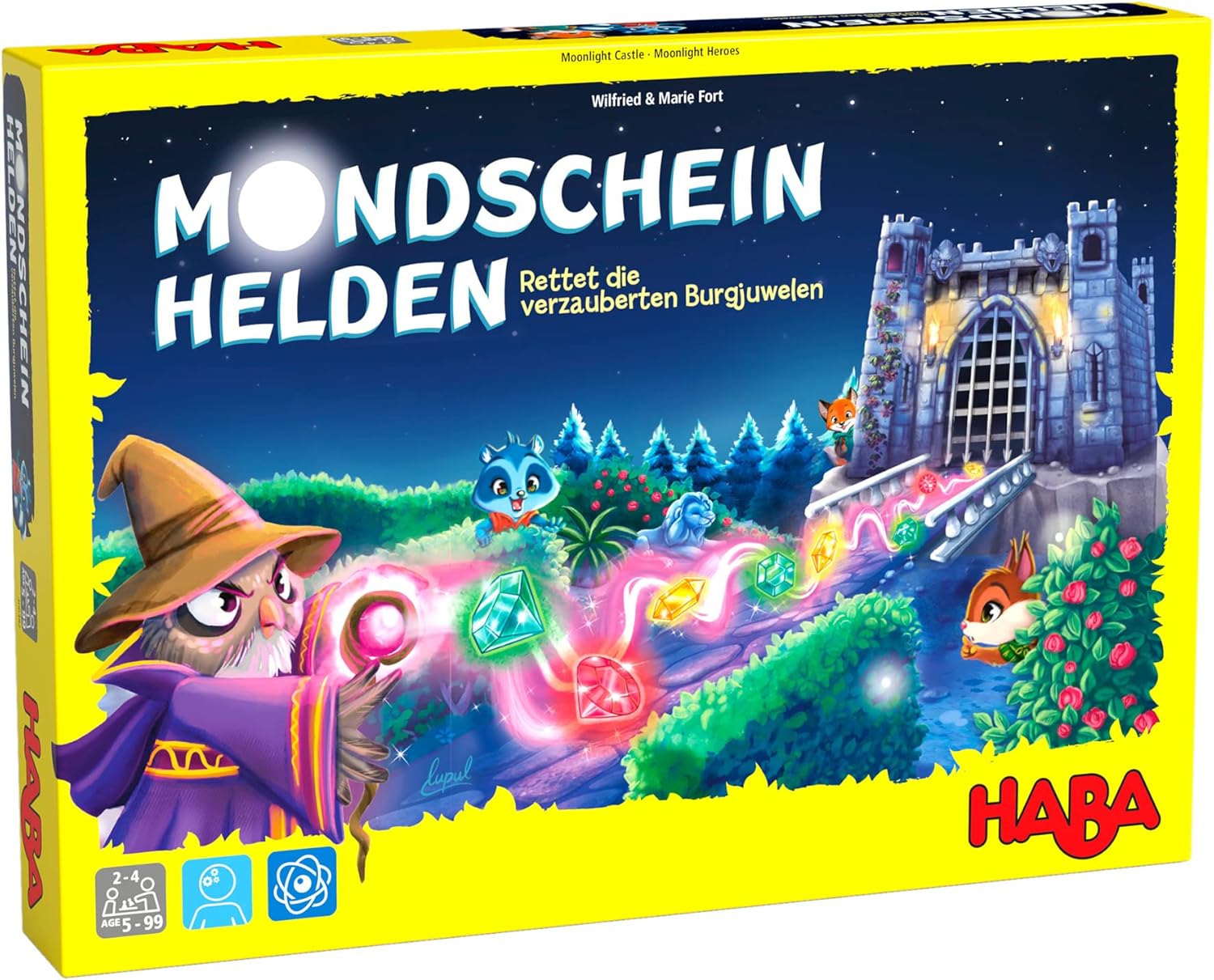 HABA 306482 - Mondscheinhelden, Strategiespiel ab 5 Jahre, Neuware