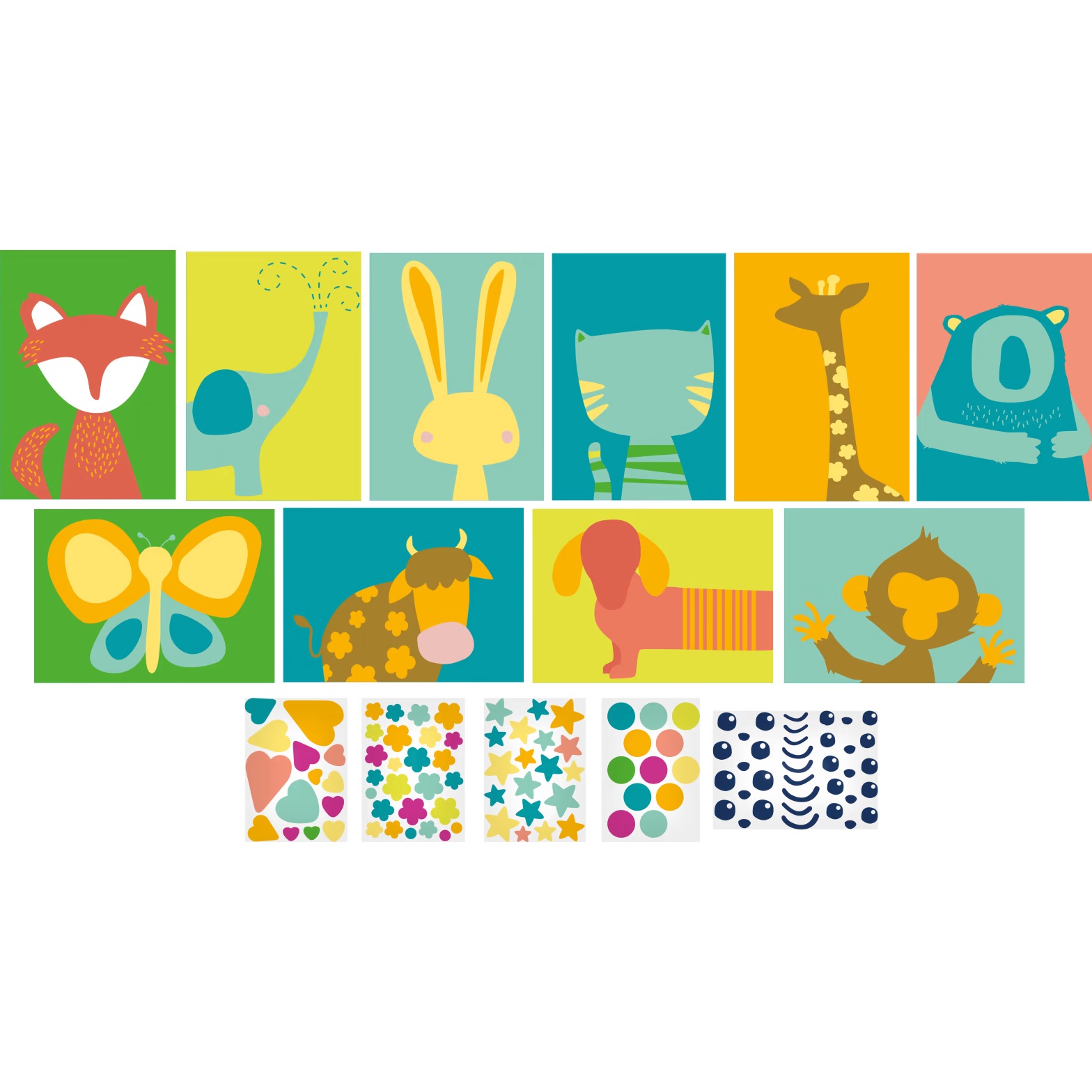 Jako-o Sachenmacher Blumenbilder, Bastelset für 10 Stück, Neuware