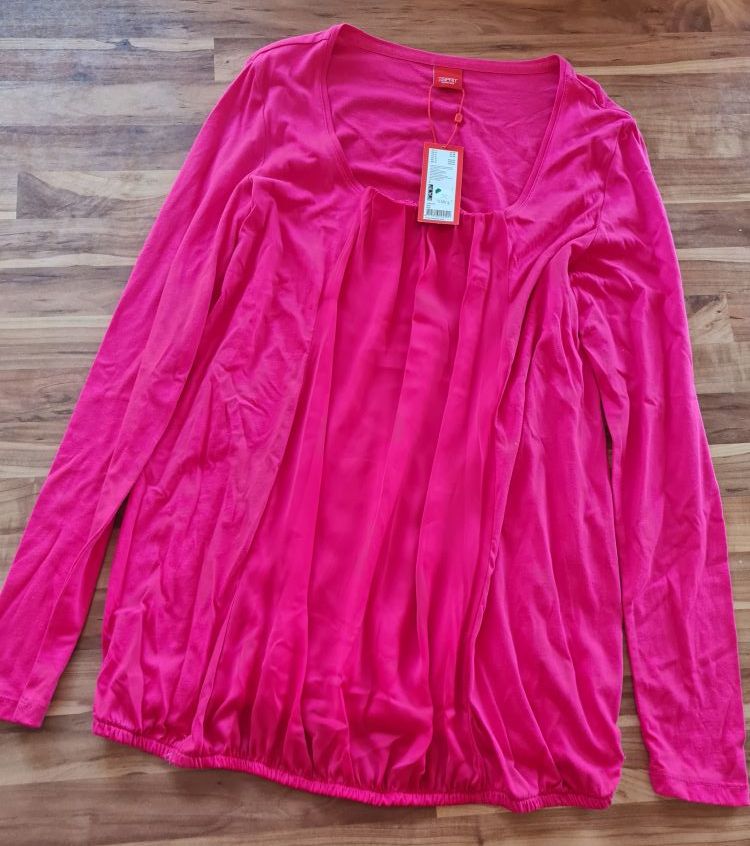 Esprit Umstandsshirt, Farbe: pink, Gr. L, Neuware mit Etikett