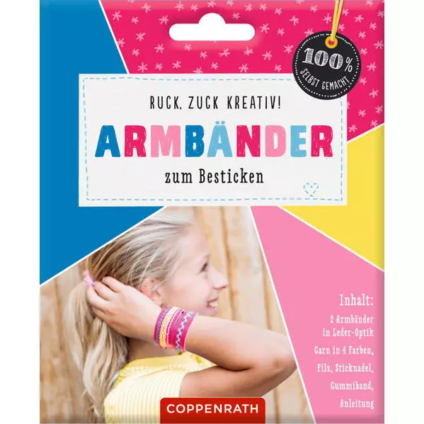 Ruck, zuck kreativ: Armbänder zum Besticken (100% selbst gemacht), Neuware