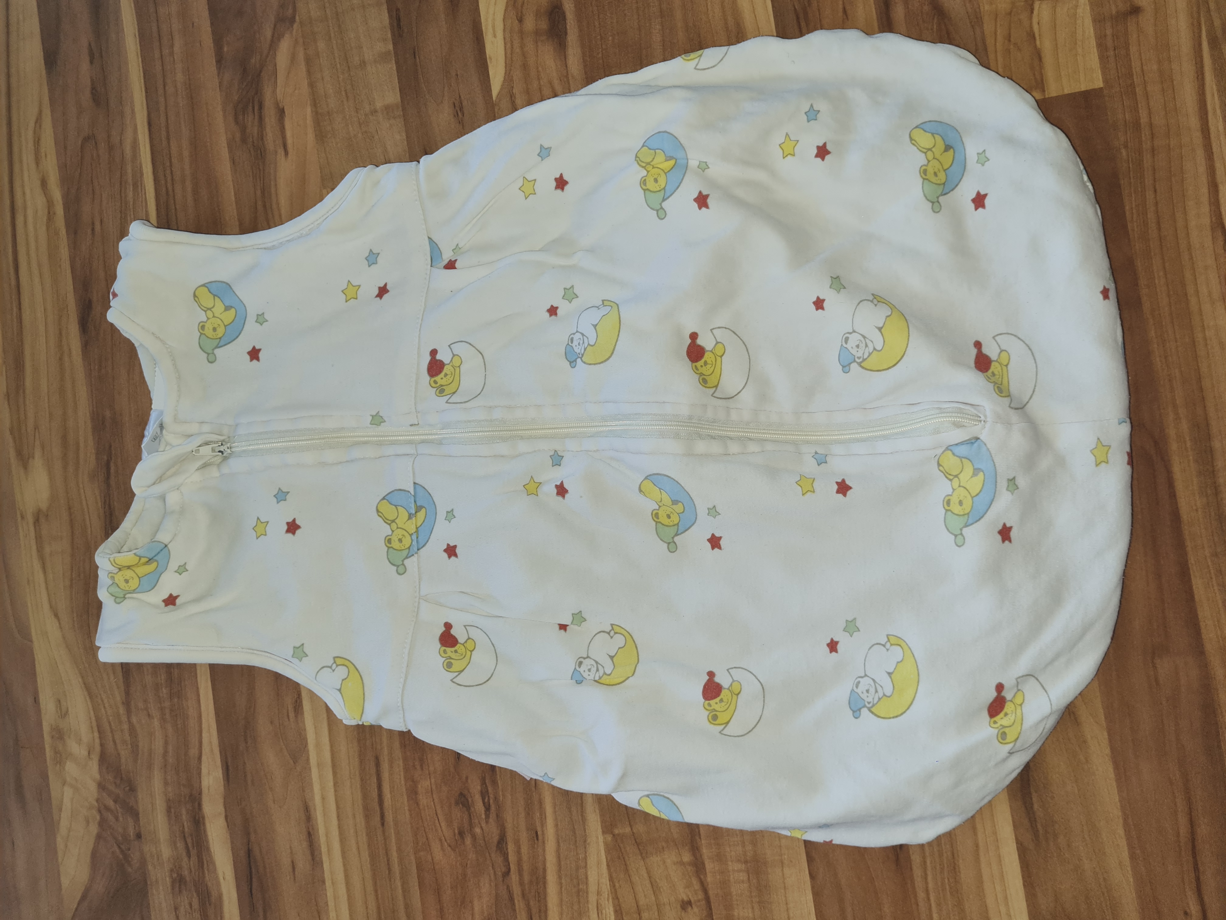 Schlafsack "Mond mit Bär", Gr. 50/56, ca 2,5 TOG, Secondhand