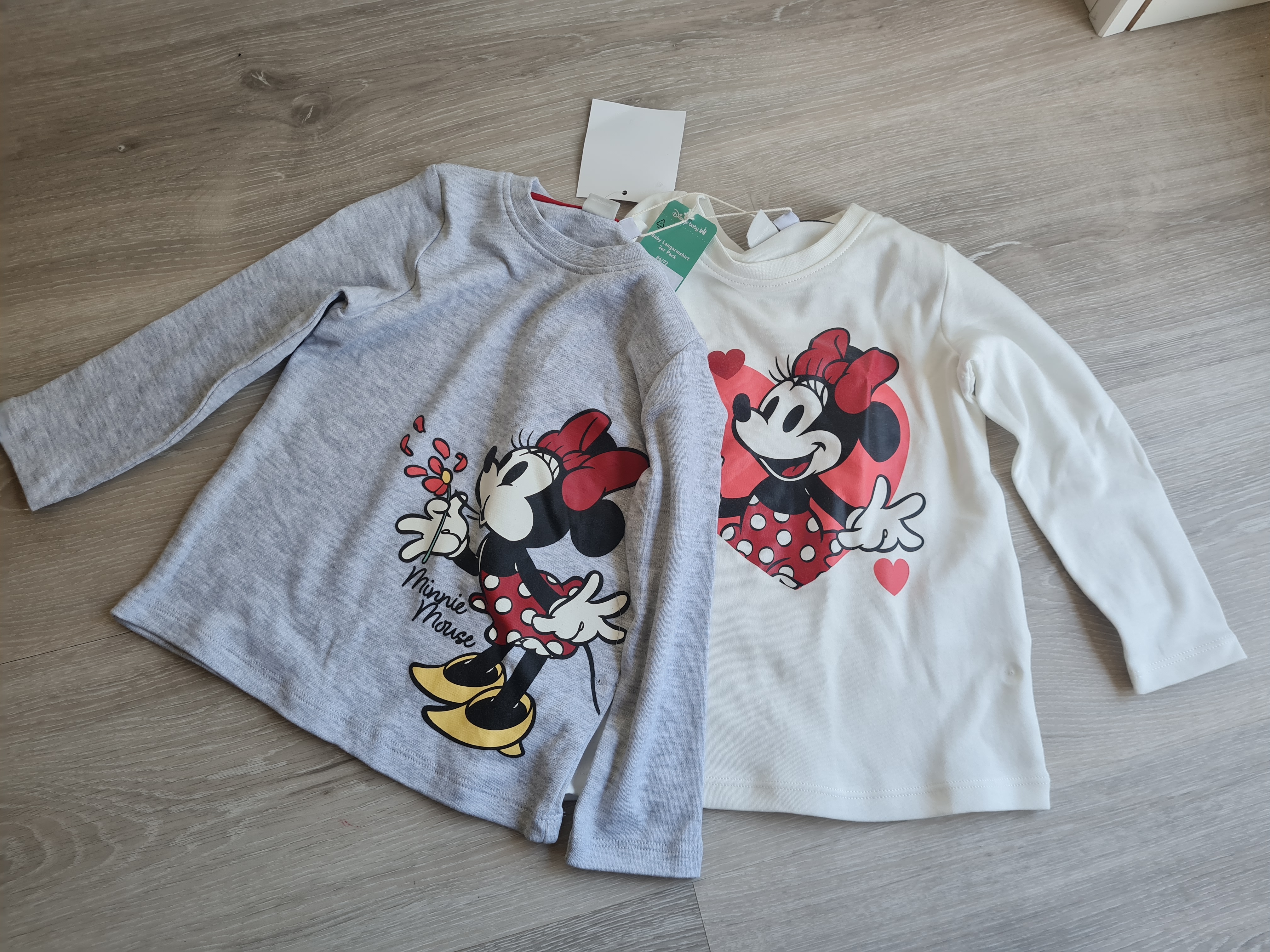Disney Langarmshirts, 2er Pack, Gr. 86/92, Neuware