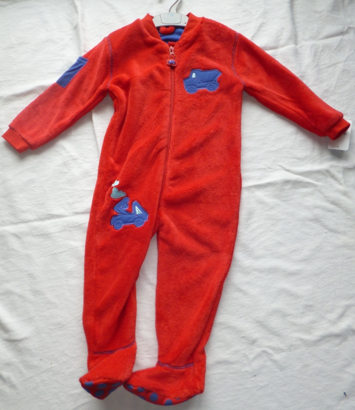 Warmer Schlafoverall mit Füßen Gr. 86/92 (1,5-2 Jahre), Neuware