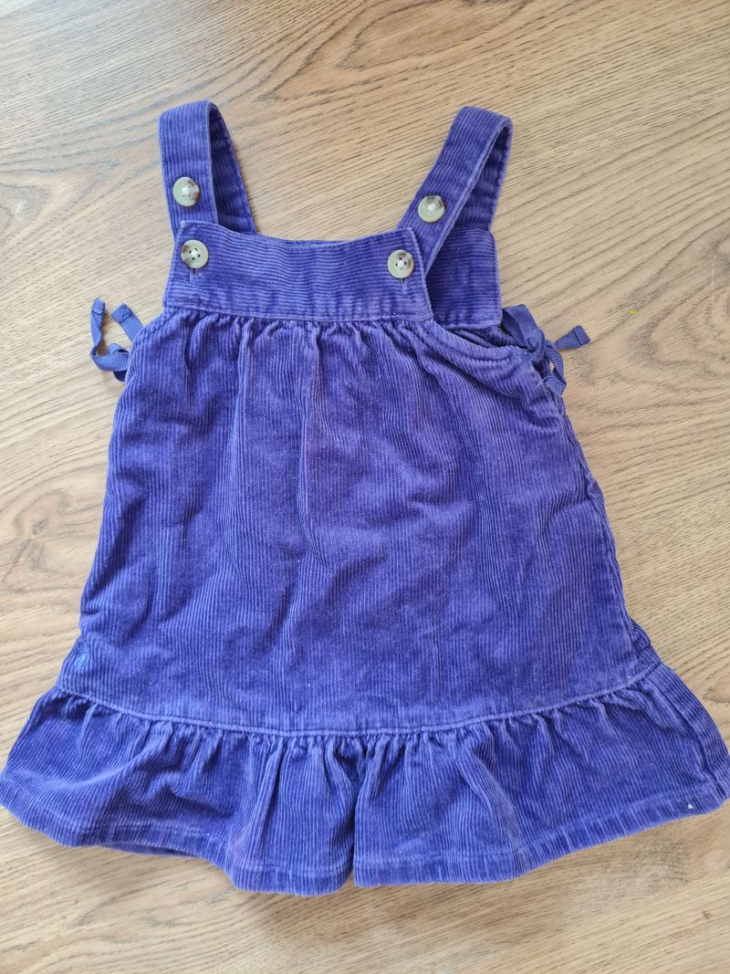 Ralph Lauren Kleid aus Cordstoff, lila, Gr. 68, Secondhand