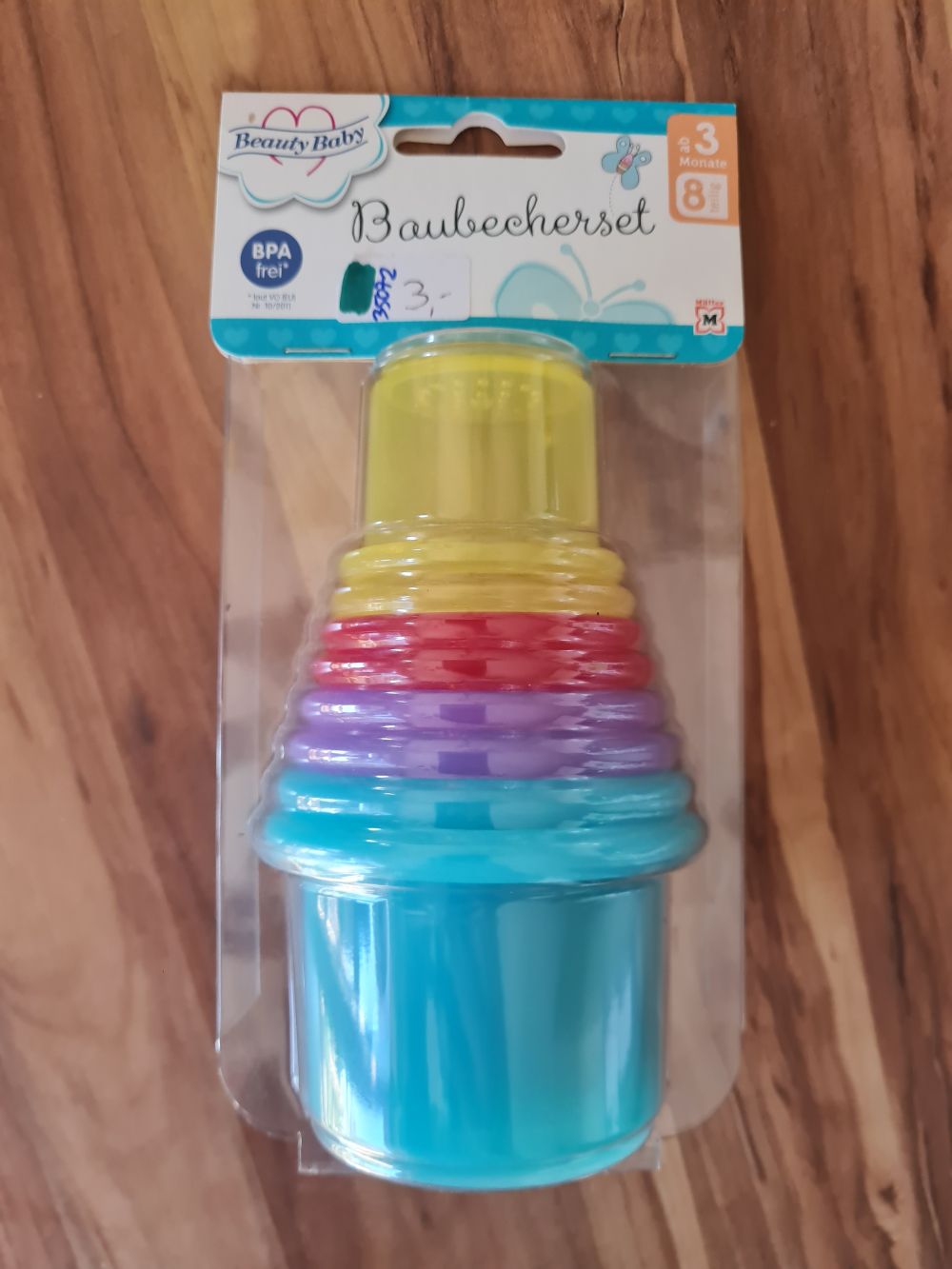 Baubecherset, BPAfrei, 8teilig, Neuware