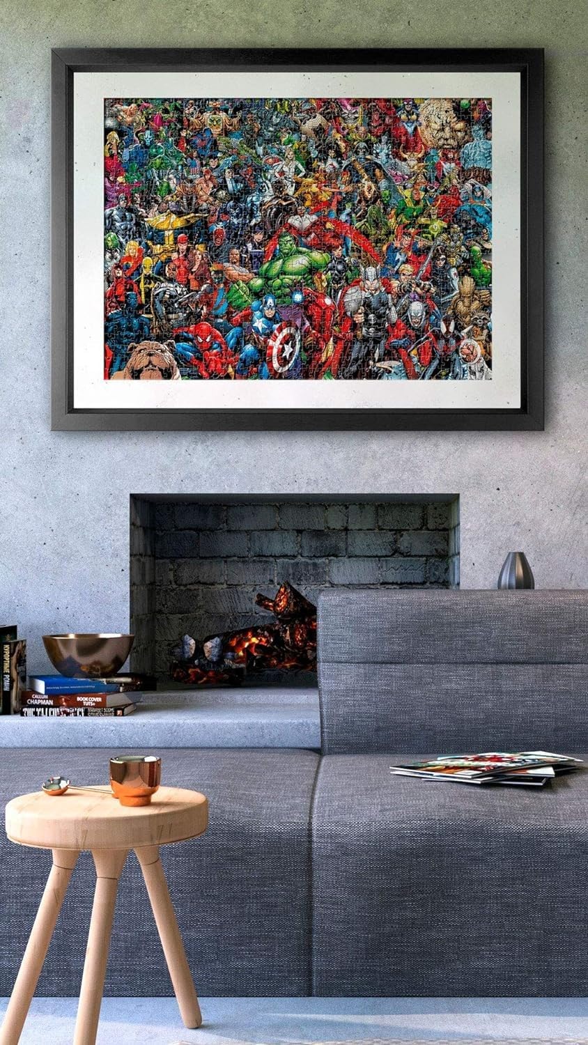 Clementoni 39411 Marvel Universe – 1000 Teile, Impossible Puzzle, Neuware