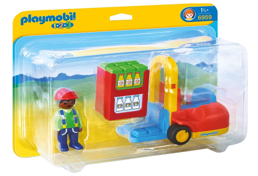 PLAYMOBIL 1.2.3 6959 Gabelstapler, Neuware