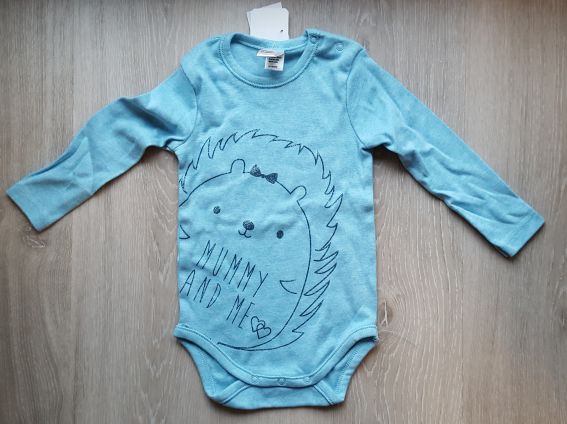 Langarmbody "Mummy and Me" Gr.74/80, Neuware mit Etikett