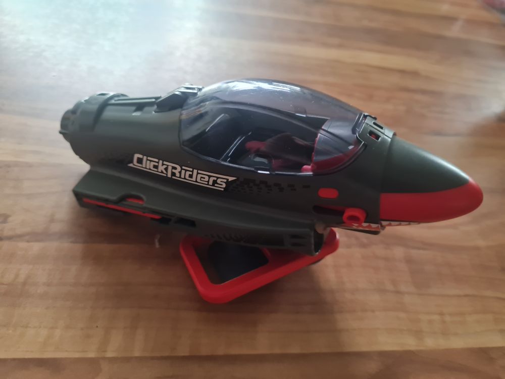 Playmobil 5162 Click & Go Shark Jet Düsenjäger Mitnehm-Flugzeug, Secondhand