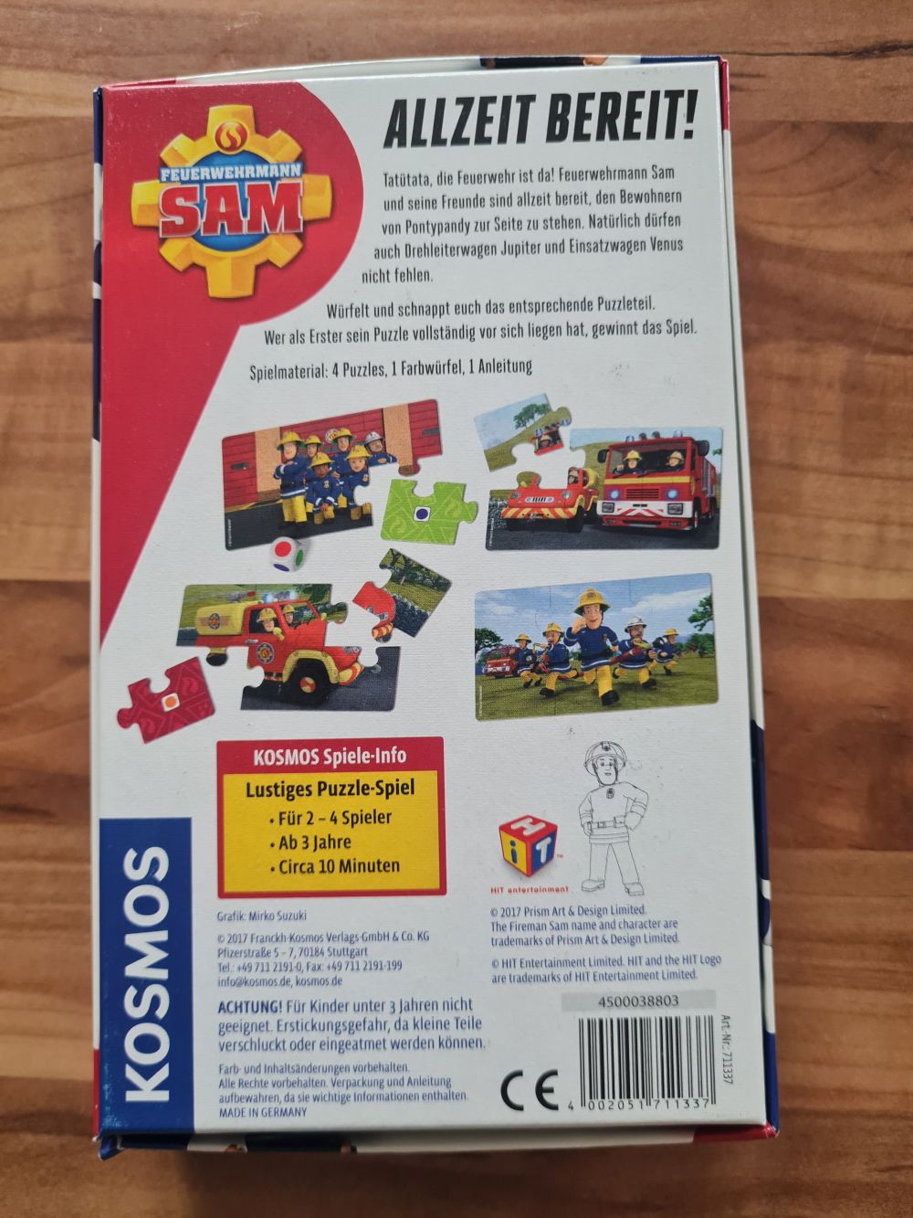 Feuerwehrmann Sam - Allzeit bereit! Würfelpuzzle, Secondhand