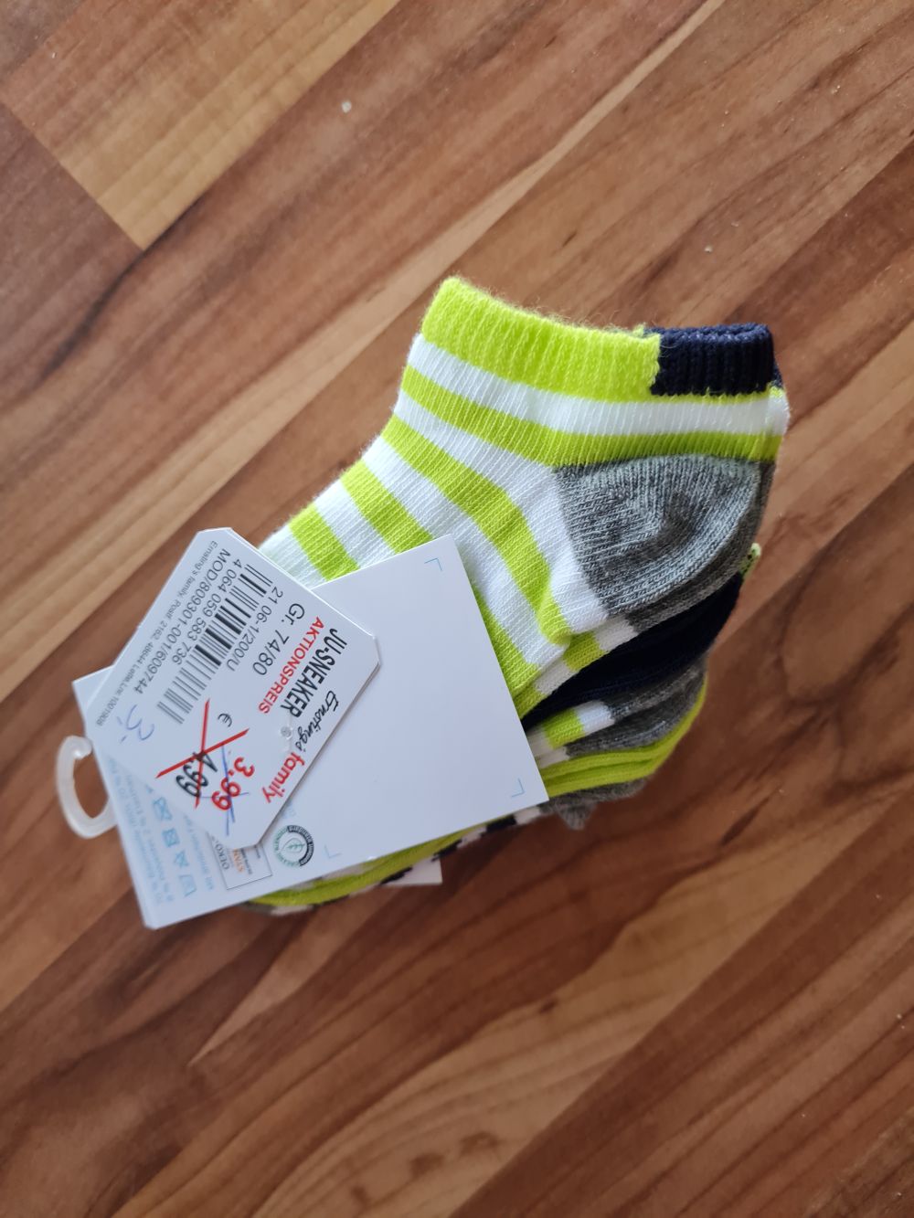 5 Paar Sneaker-Socken für Jungen, Gr. 74/80, Neuware mit Etikett