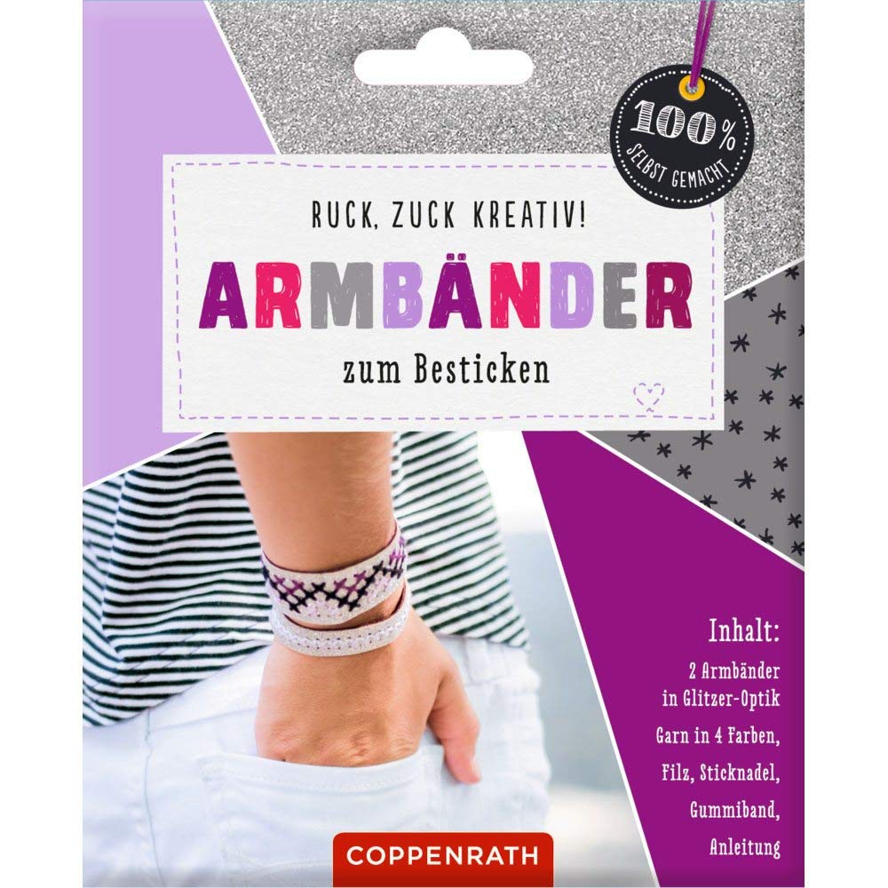 Ruck, zuck kreativ: Armbänder zum Besticken (100% selbst gemacht), Neuware