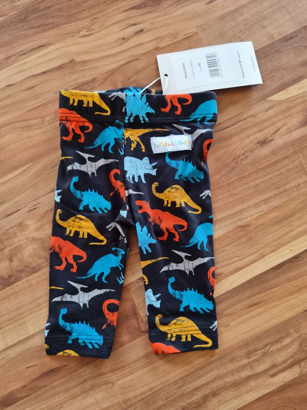Babauba SkinnyPants "WildDinos-Black", Gr. 50, Neuware mit Etikett