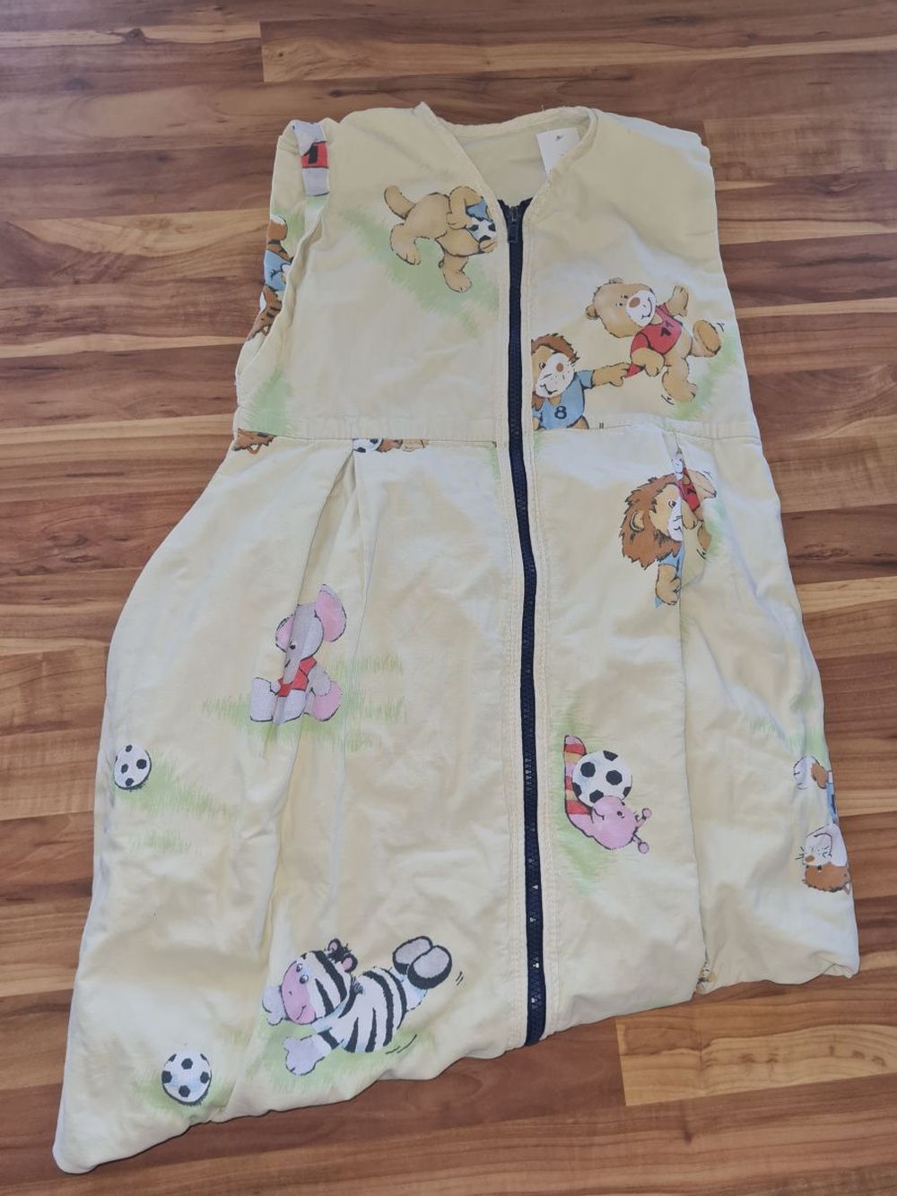 Schlafsack "Fußball Tiere", 100cm, 0,5 TOG, Secondhand