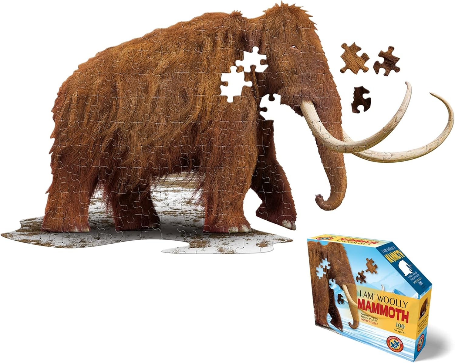 Konturpuzzle Junior Mammut, 100 XL Teile, Neuware