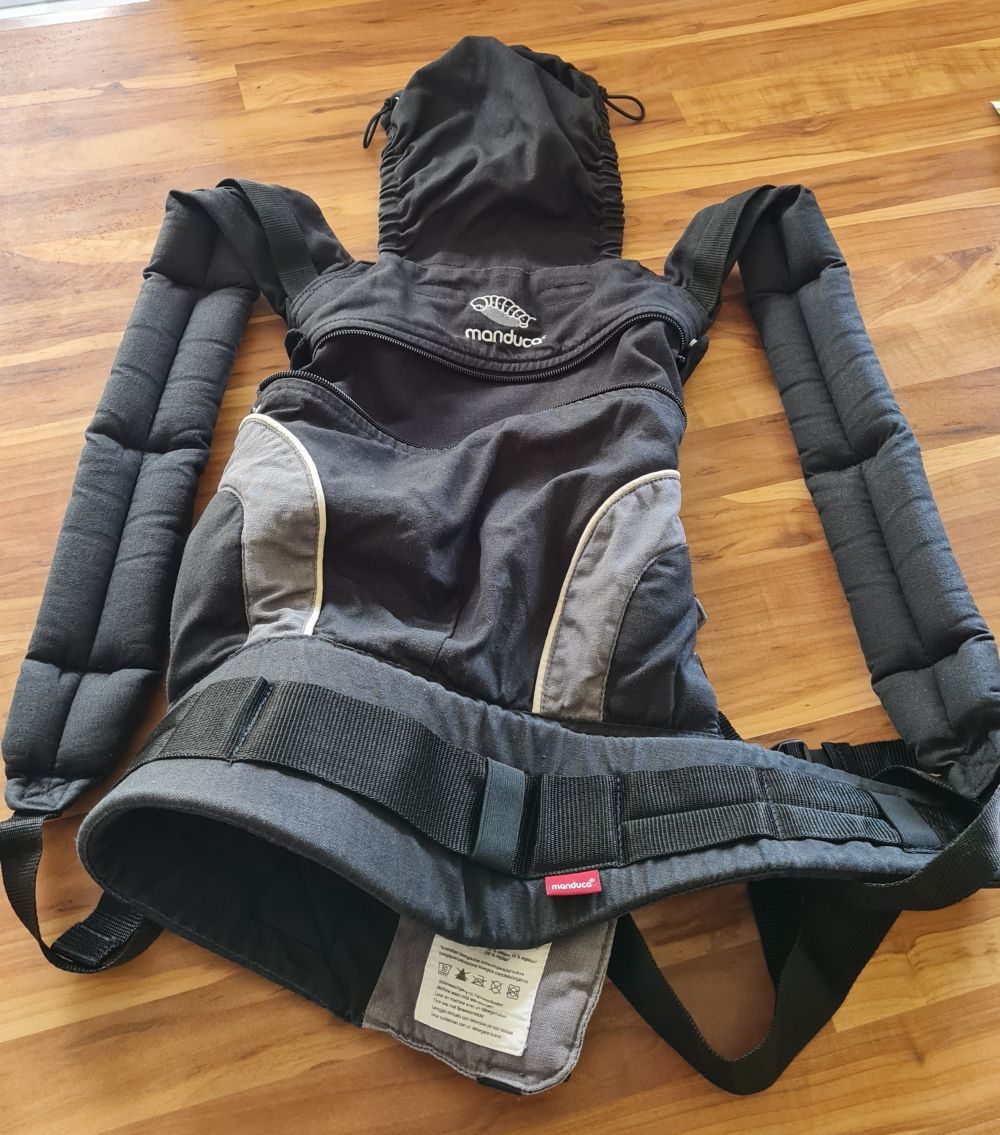 Manduca Baby-Trage-System, schwarz, Secondhand