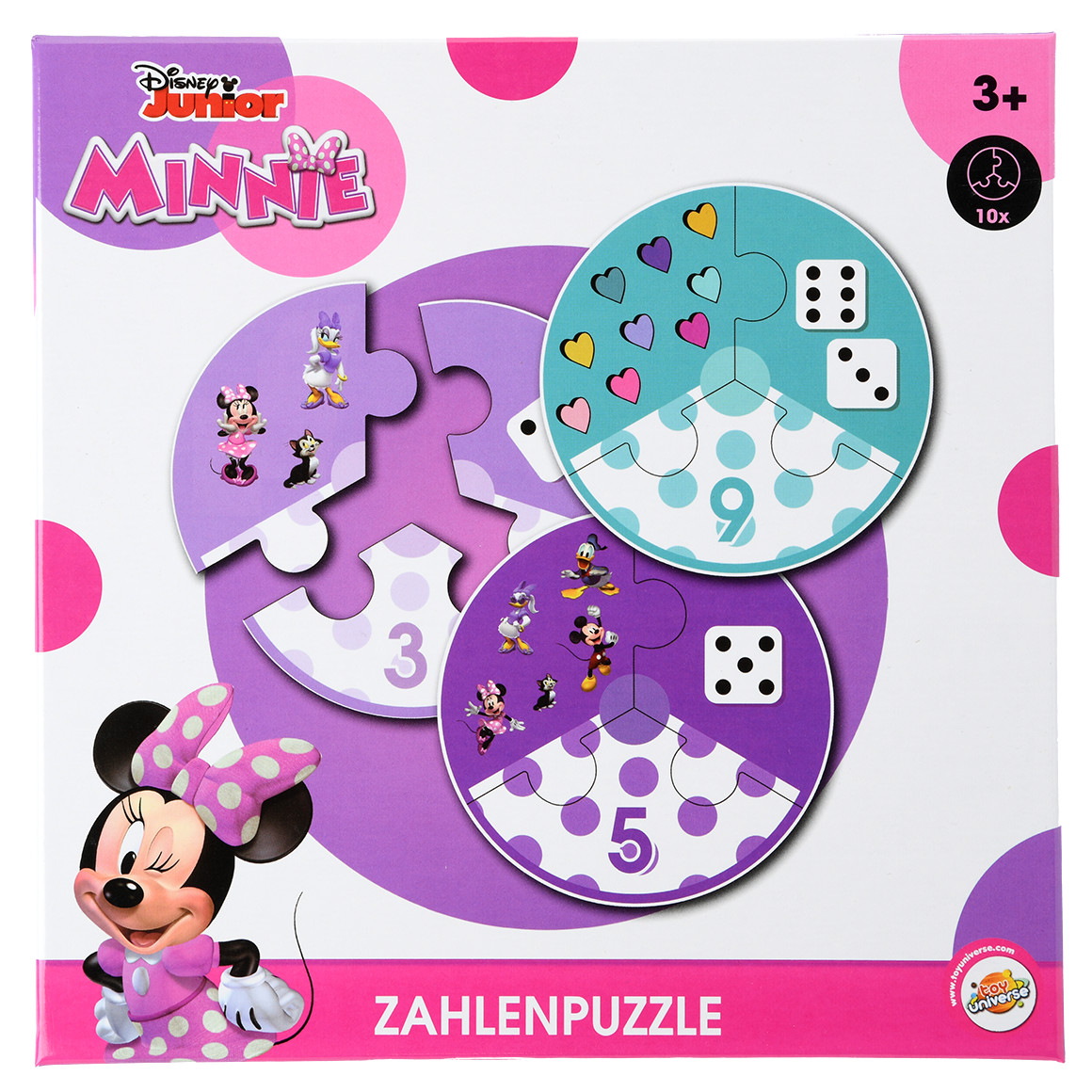 Minnie Maus Zahlenpuzzle mit 10 Puzzle, Neuware