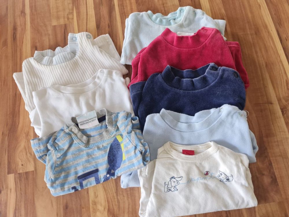 8 Langarmshirts für Jungen, Gr. 50/56, Secondhand