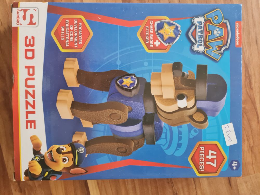 Paw Patrol 3D Puzzle, Chase, Secondhand