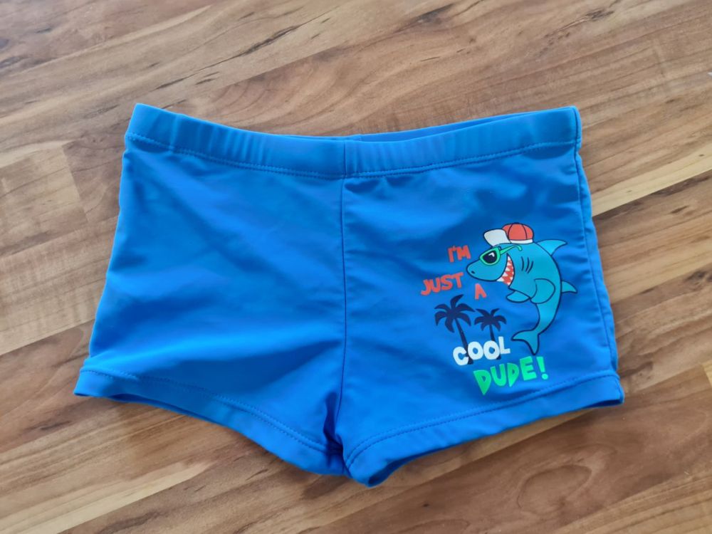 Badehose "Hai" Gr. 122/128, Secondhand