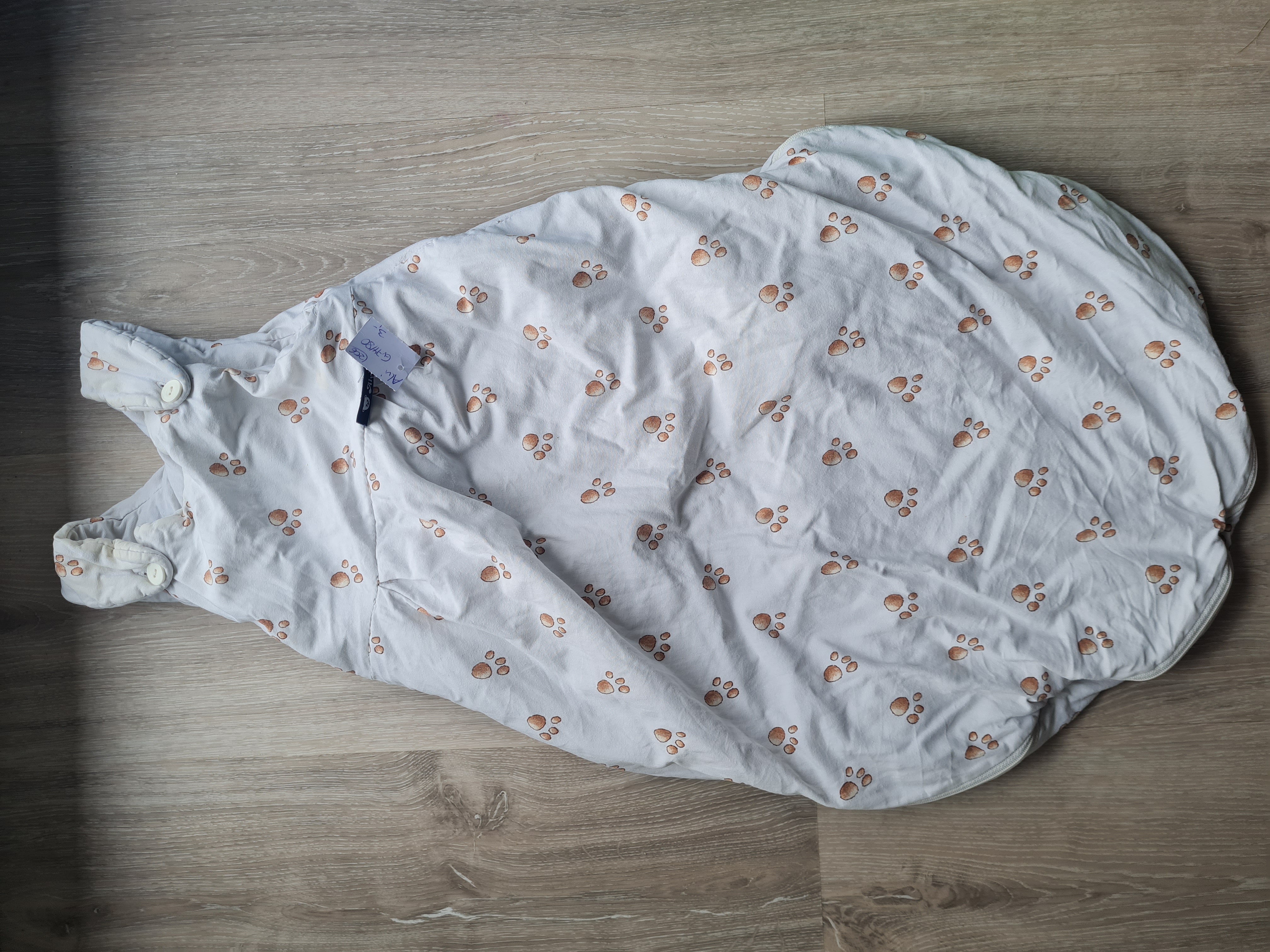 Alvi Schlafsack Gr. 74/80 "Tatzen", 2,5 TOG, Secondhand