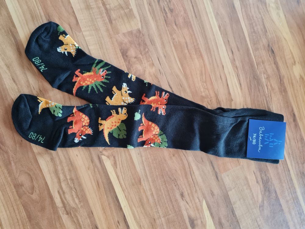 Babauba Strumpfhose "Jungle Dinos", Gr. 74/80, Neuware mit Etikett