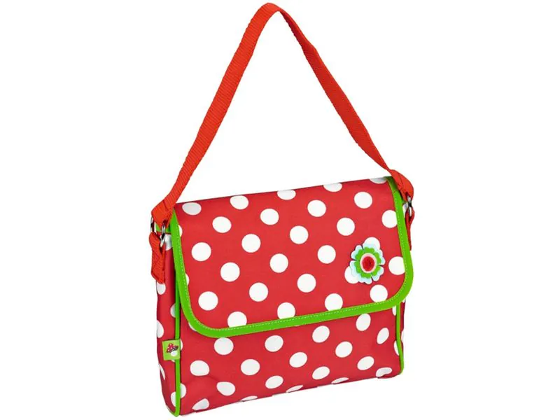 Spiegelburg Lenkertasche Punkte rot, Neuware