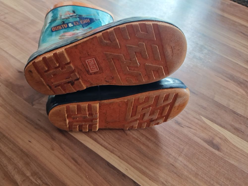 Disney Gummistiefel "Planes", türkis, Gr. 26/27, Secondhand