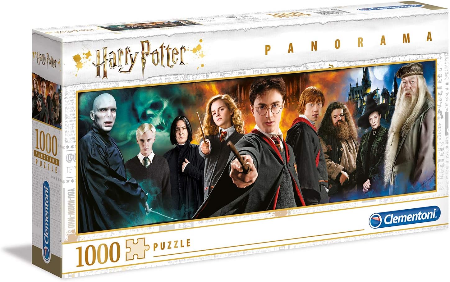 Clementoni 61883 Panorama Harry Potter – Puzzle 1000 Teile ab 9 Jahren, Erwachsenenpuzzle mit Panoramabild, Neuware