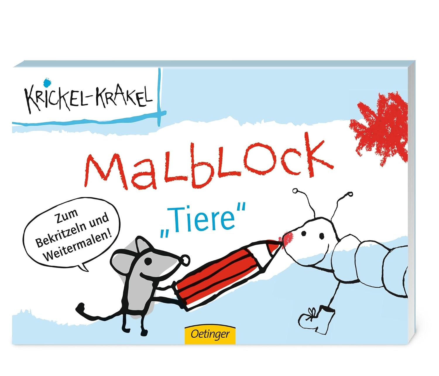 Krickel-Krakel Malblock "Tiere", Neuware