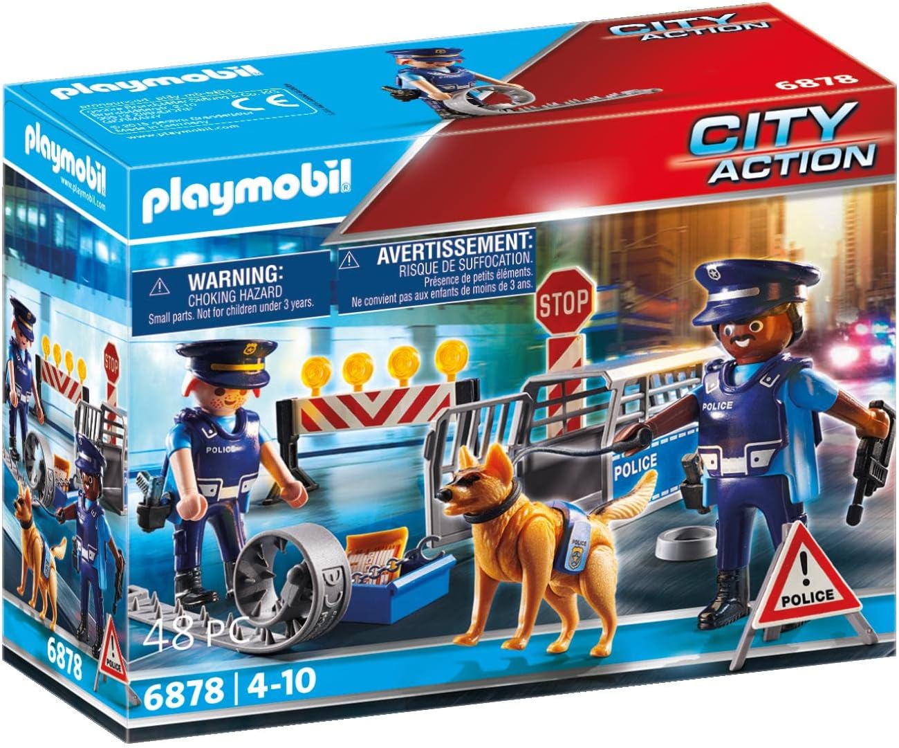 PLAYMOBIL City Action 6878 Polizei-Straßensperre, Neuware