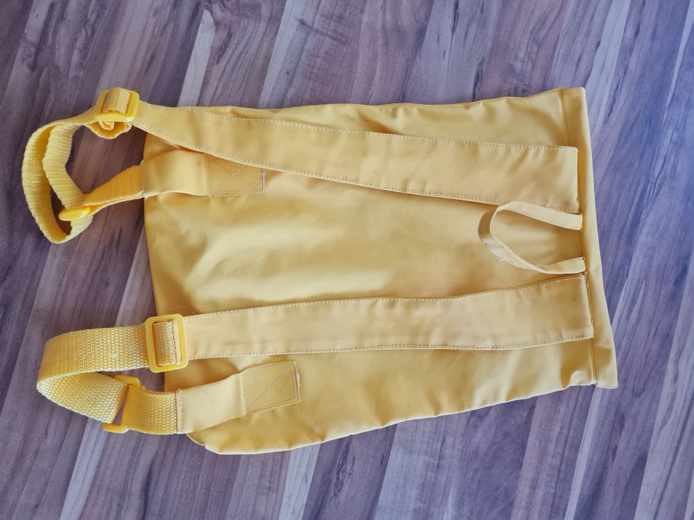 Rucksack, gelb, Secondhand
