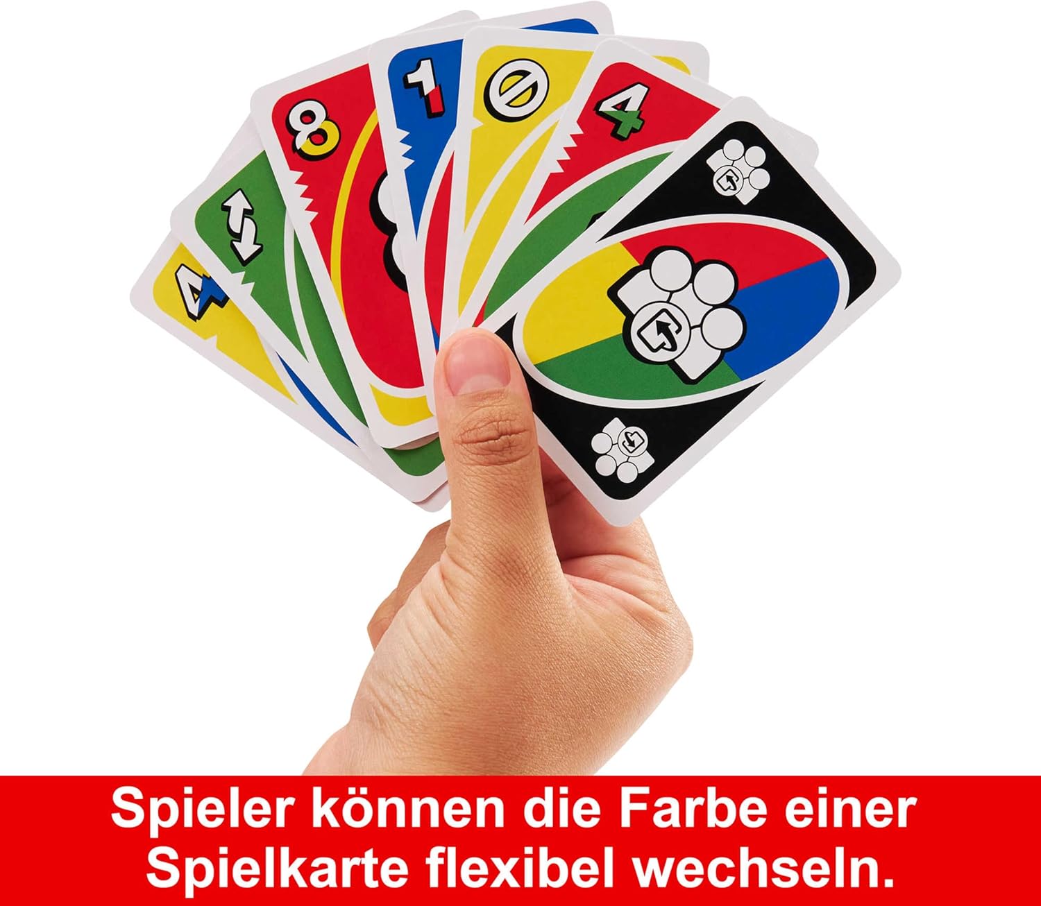 Mattel Games UNO Flex, UNO Kartenspiel für die Familie, mehr Abwechslung durch Powerkarten, Neuware