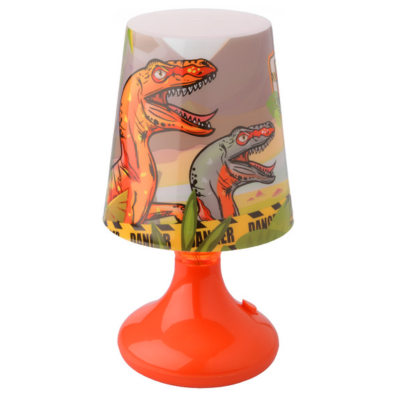Tischlampe mit Dino-Motiv, Neuware