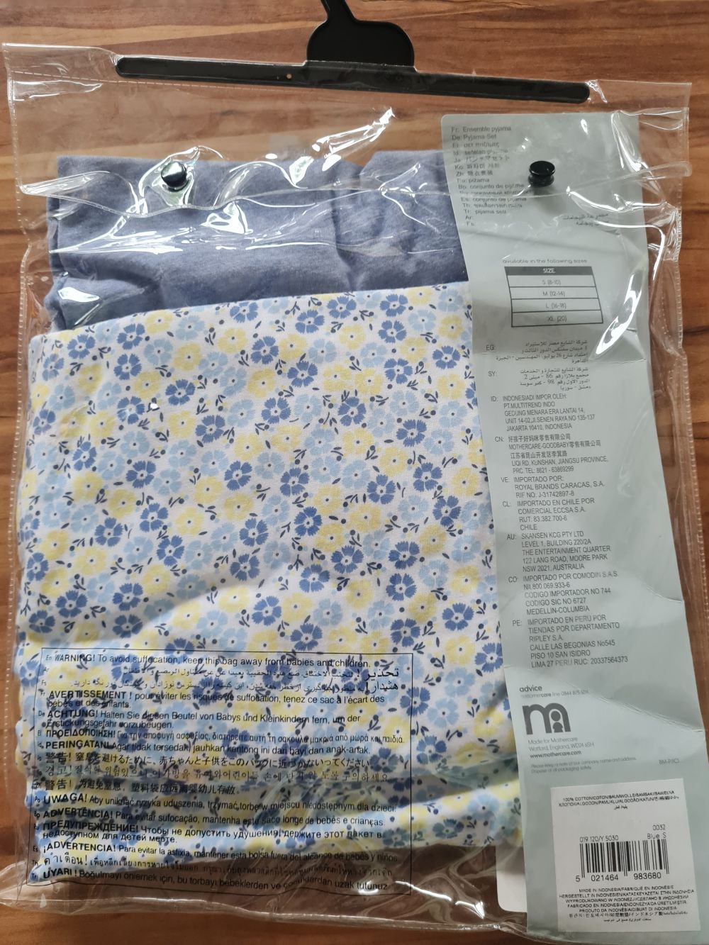 Blooming Marvellous Pyjama-Set für Schwangerschaft und Stillzeit, Gr. S, Neuware