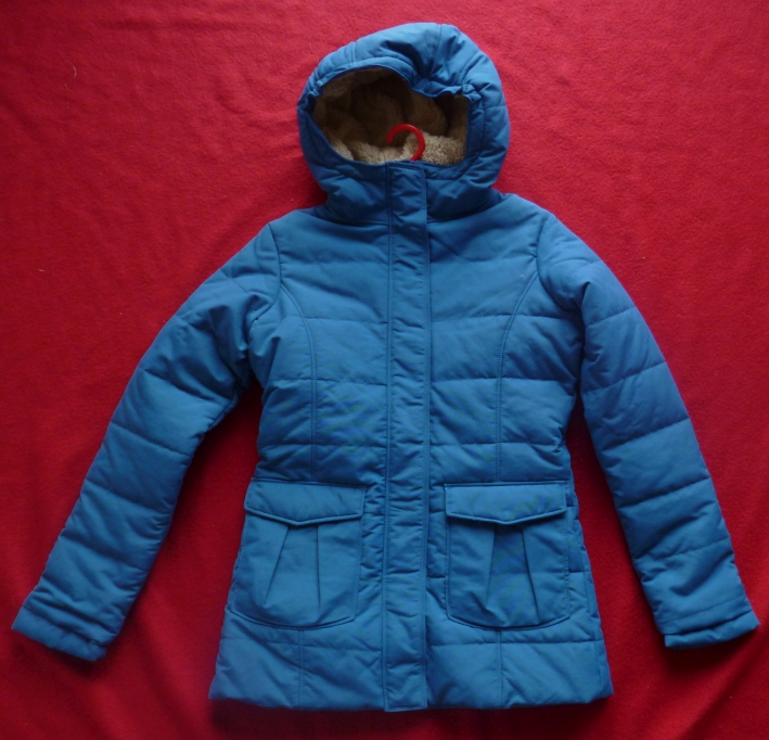 Lands End Jacke mit Teddyfutter Gr. 7-8 (Gr. 128/134), Neuware