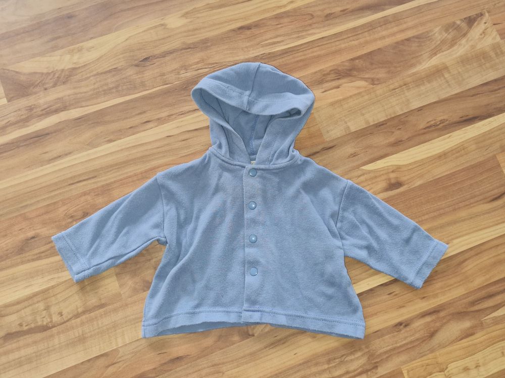 Sweat-Jacke, blau-grau, Gr. 56, Secondhand
