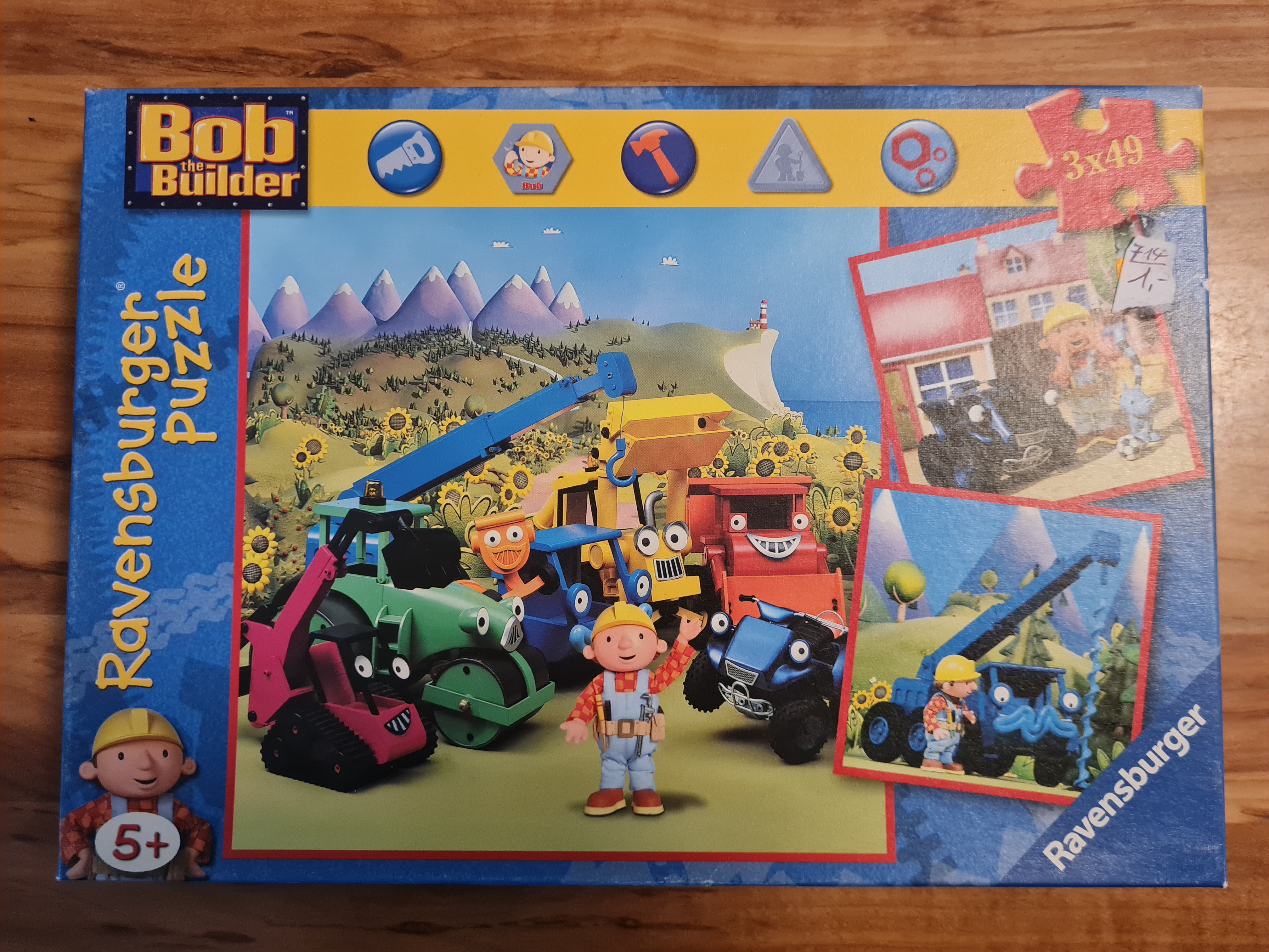 Bob der Baumeister Puzzle, 3 x 49 Teile, vollständig