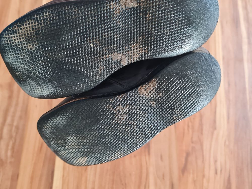 Retro Schuhe aus den 70ern, Gr. 25, Secondhand