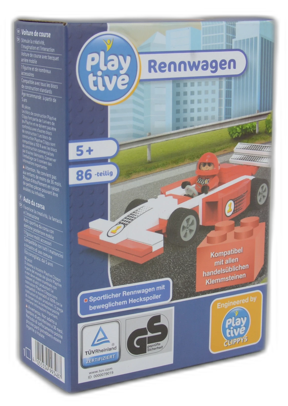 Playtive Clippys Set Rennwagen, Neuware