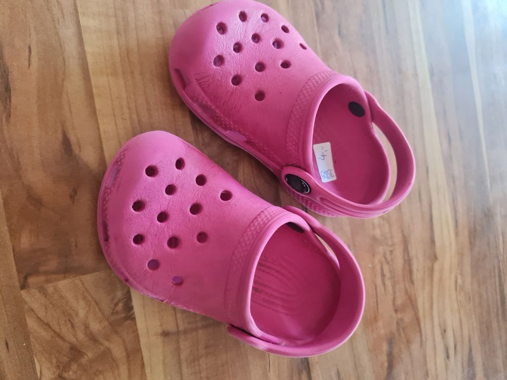 Crocs, pink, Gr. C6/7 (Gr. 22/23), Secondhand