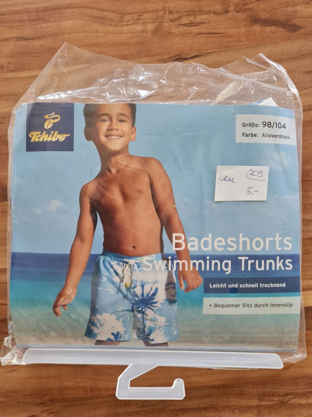 Tchibo Badeshorts "Alloverdruck", Gr. 98/104, Neuware mit Etikett