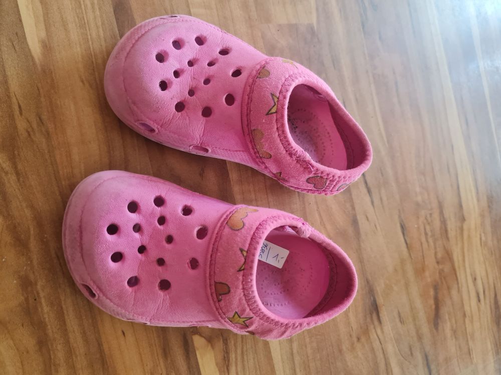 Clogs, pink, Gr. 24, Secondhand