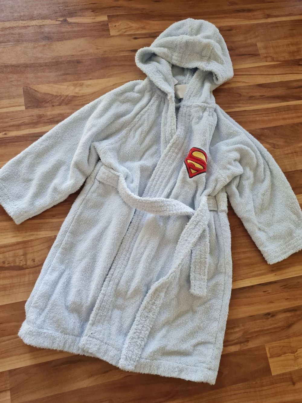 H&M Frottee-Bademantel "Superman", Gr. 86, Secondhand