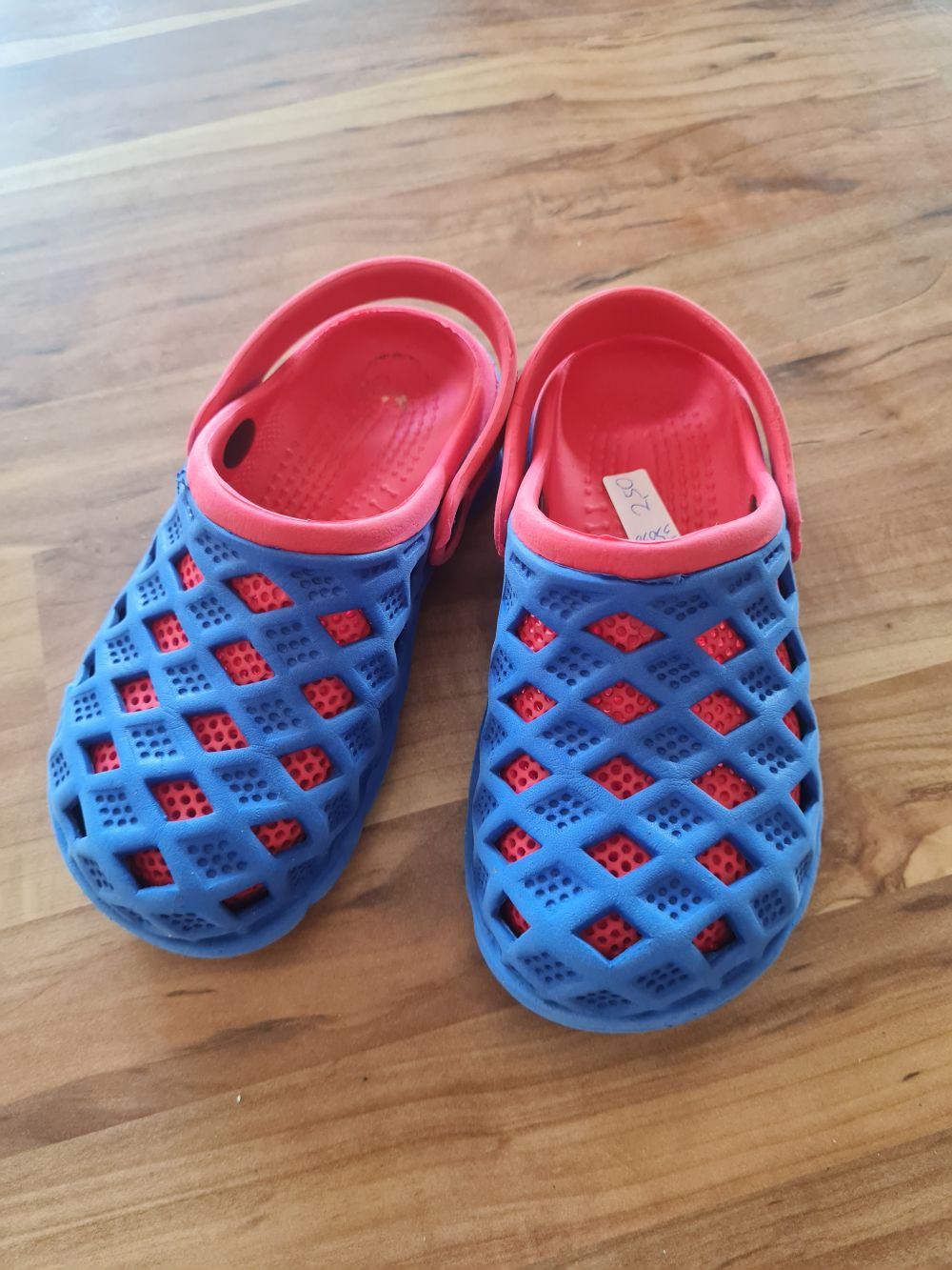Clogs "Spiderman", blau-rot, Gr. 26, Secondhand