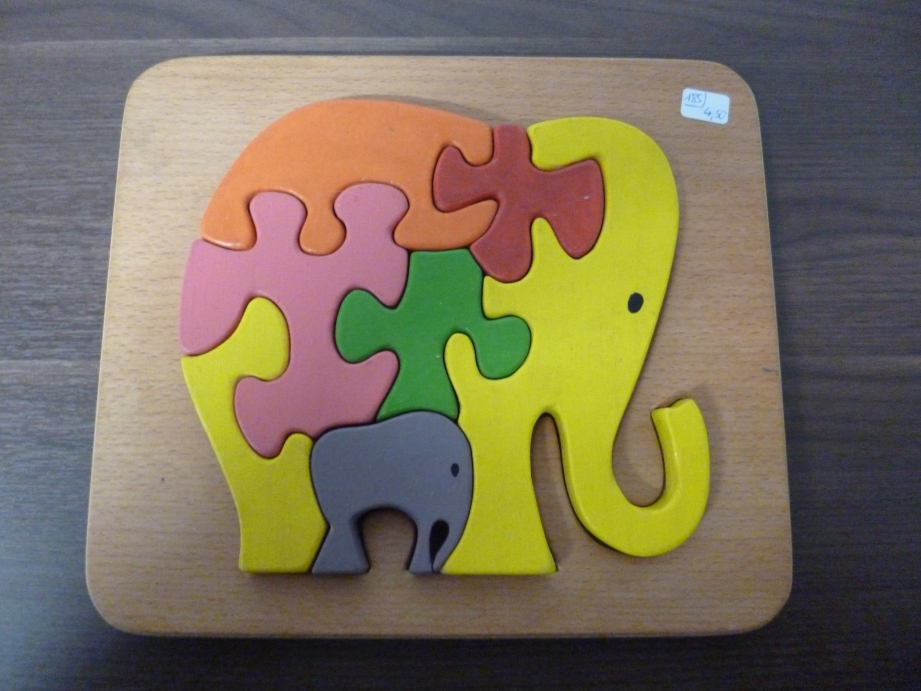 Holz-Puzzle Elefant