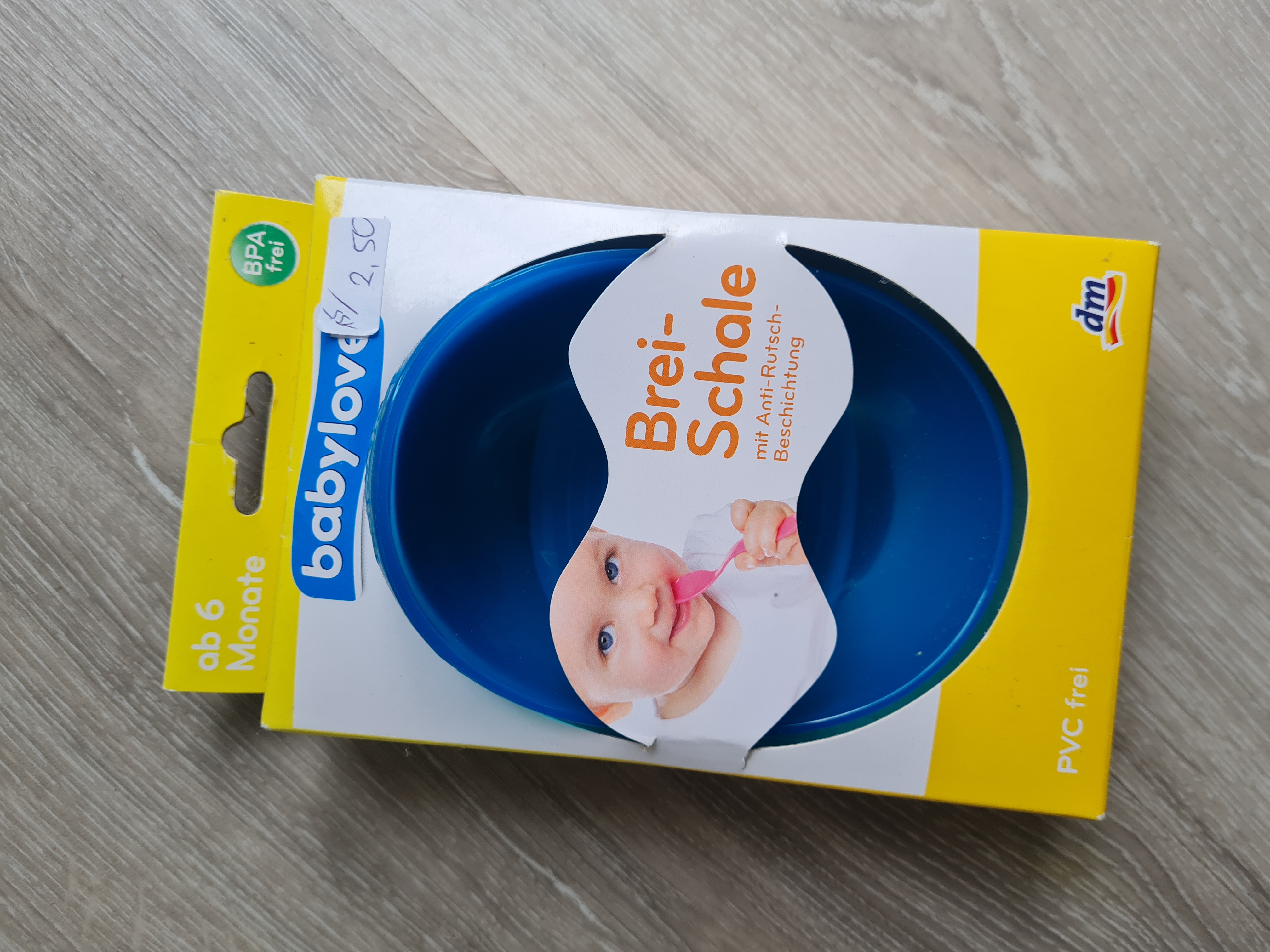 Brei-Schale mit Anti-Rutsch-Beschichtung, Neuware